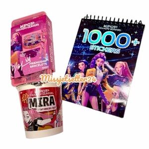 NEW Mira K-pop Demon Hunters Friendship Bracelet Kit, Sticker, Stationary Bundle